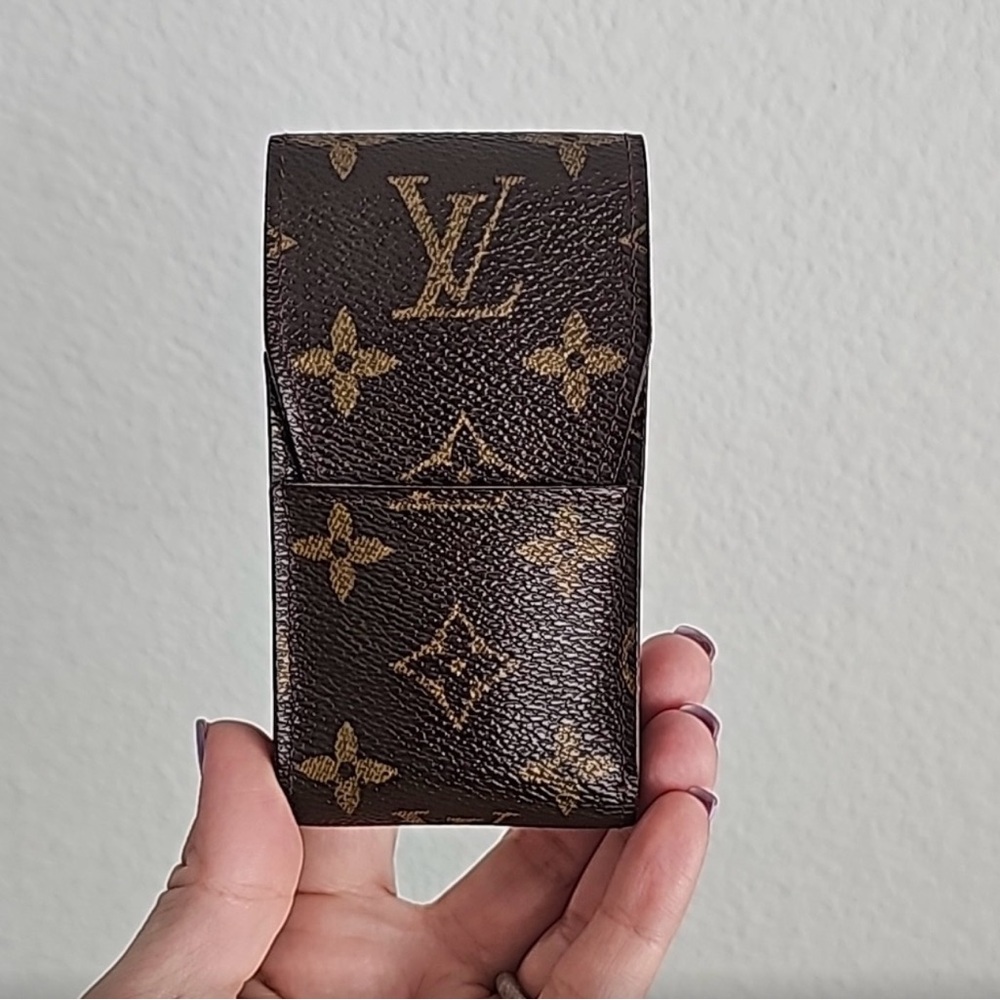 Vintage Louis Vuitton Brown Monogram Lipstick Holder